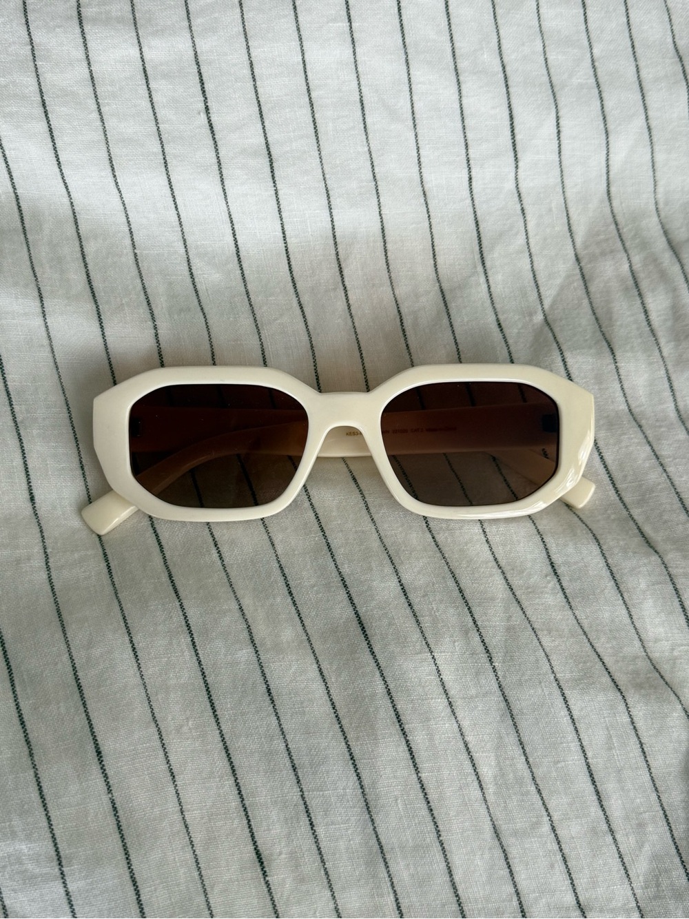 Classic Cream, Brown Lens Rectangular Women’s Sunglasses